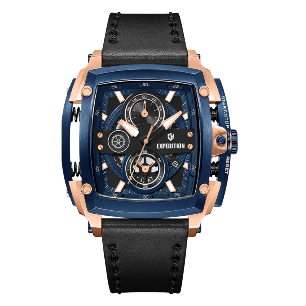 Expedition Jam Tangan Pria Expedition E 3008 GC LURBU Leather Strap