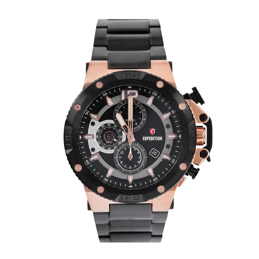 Expedition 6751 Rantai Hitam Rosegold Cowok