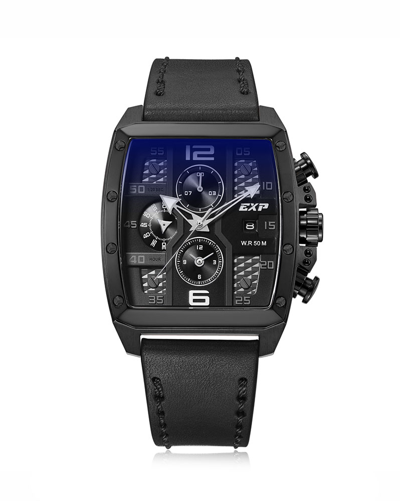 Expedition Jam Tangan Pria Expedition E 6636 BC LIPBA Leather Strap Original