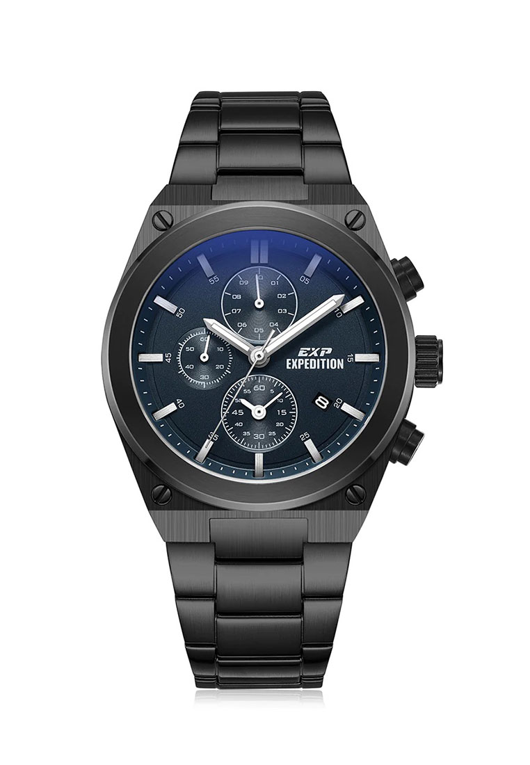 Expedition Jam Tangan Pria - Black Blue - Stainless Steel - 6850 MCBIPBU