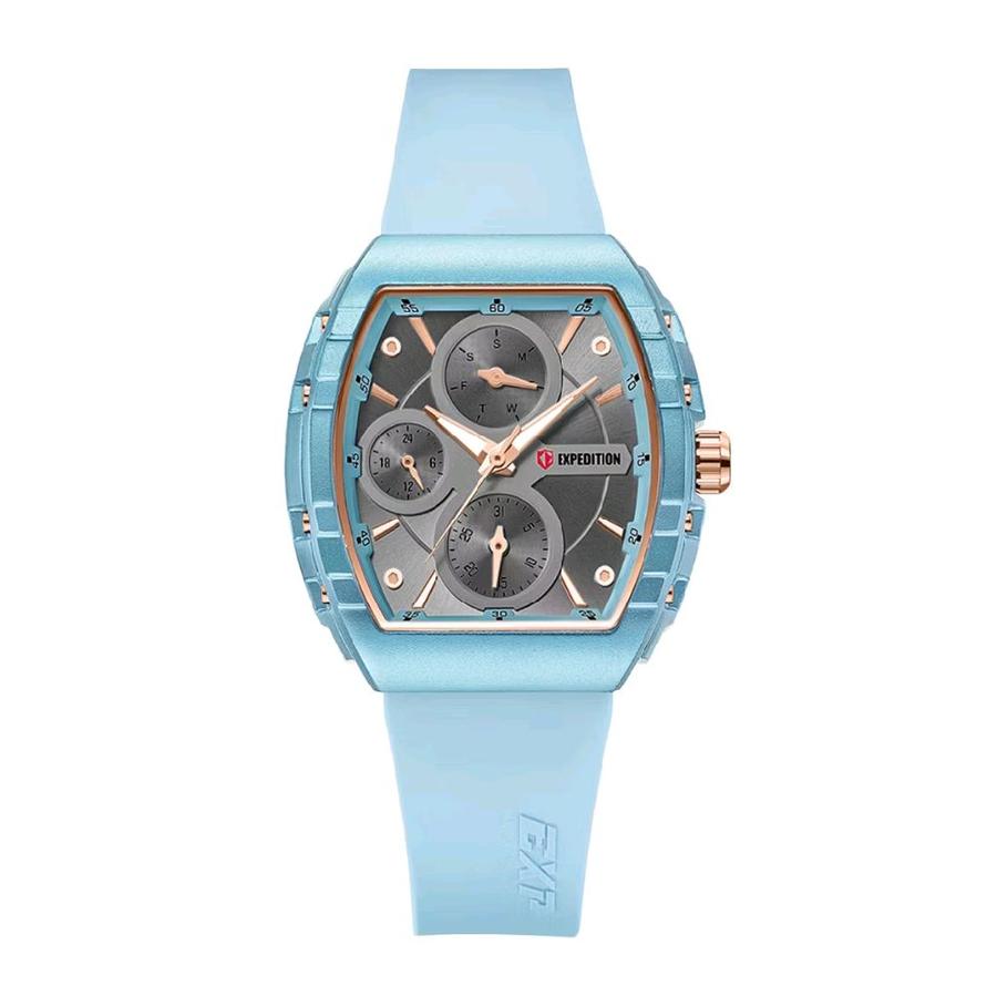 Expedition 6782 Dial Rosegold Karet Biru Cewek