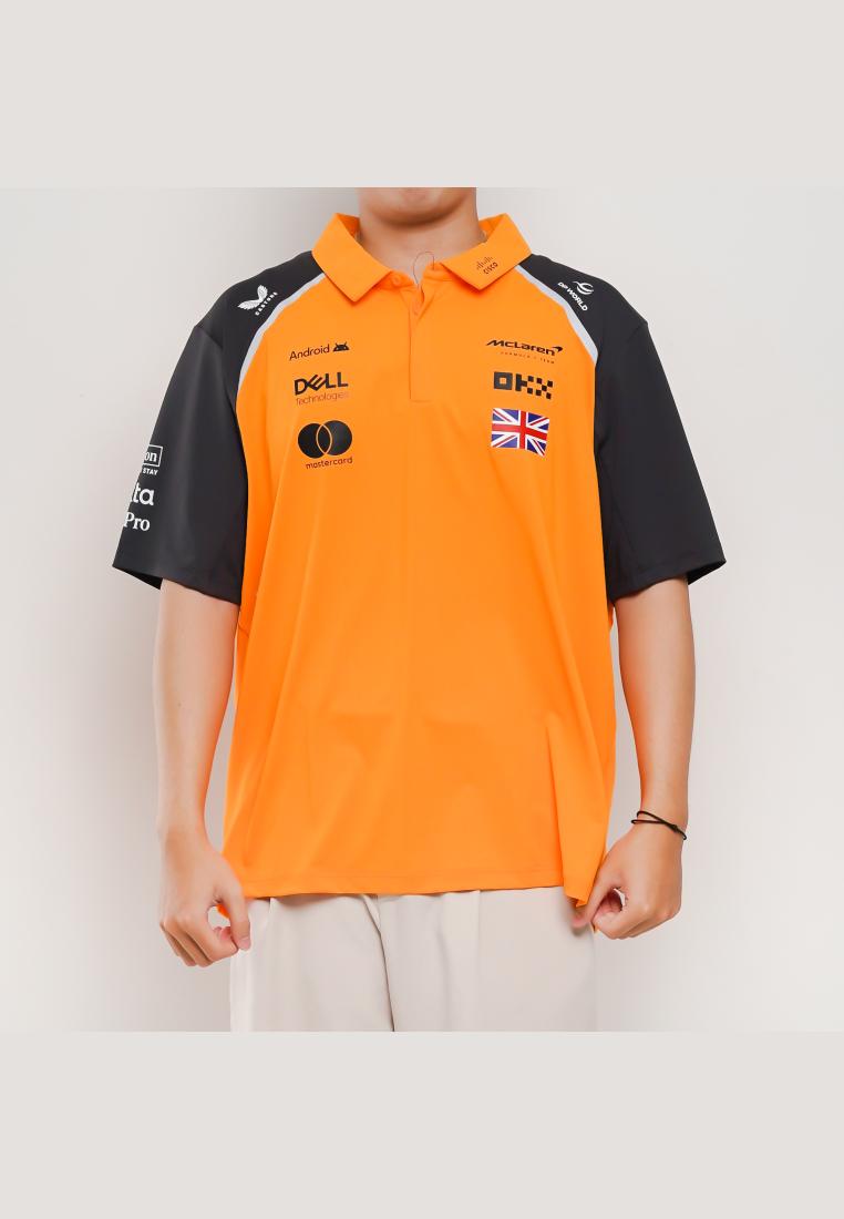 F1 Polo F1 FORMULA ONE NORRIS BLACK ORANGE POLO 100% ORIGINAL