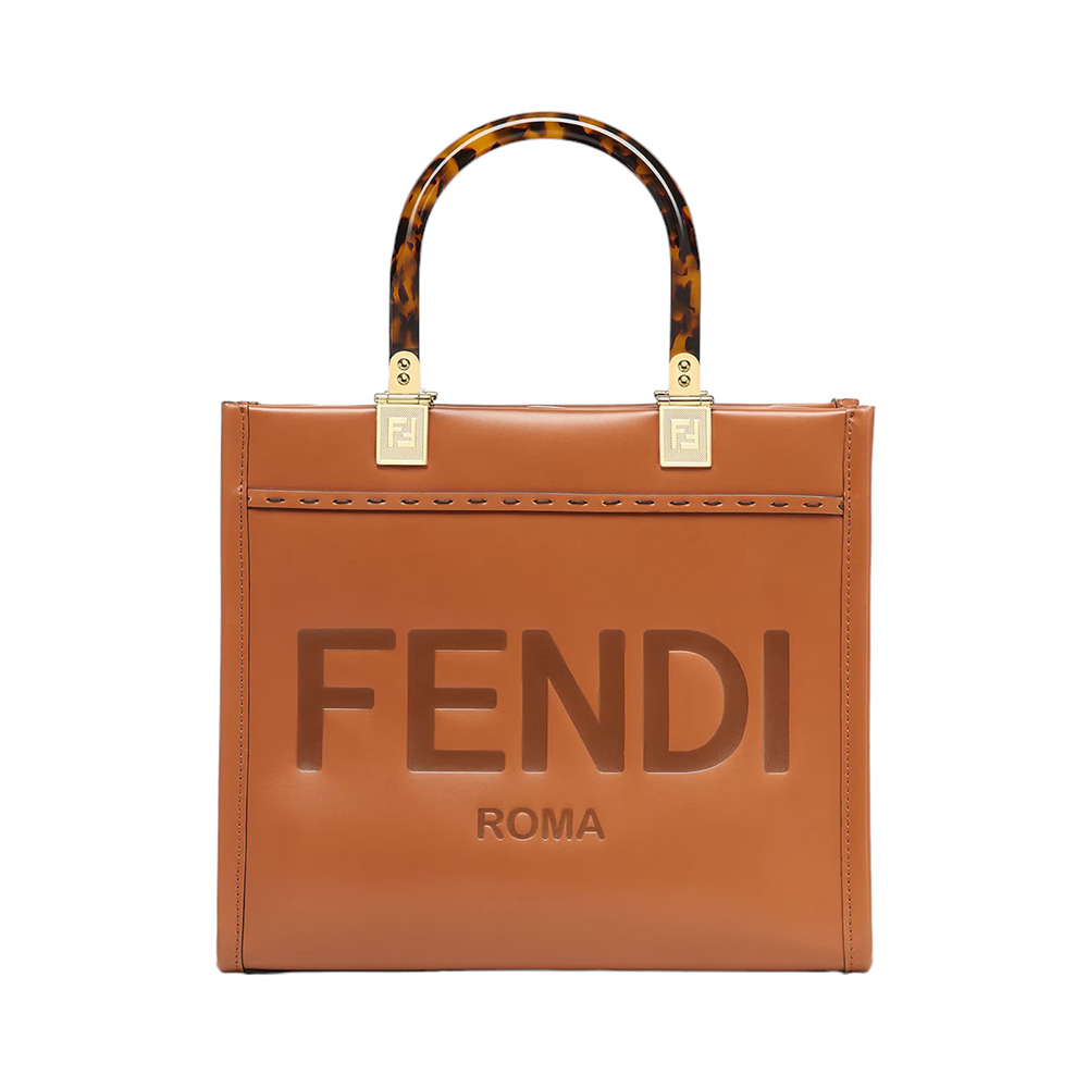 Fendi Sunshine Small Shopper Bag Brown