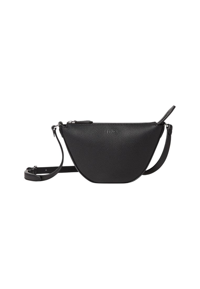 Fendi Melon Mini Leather Phone Pouch Black