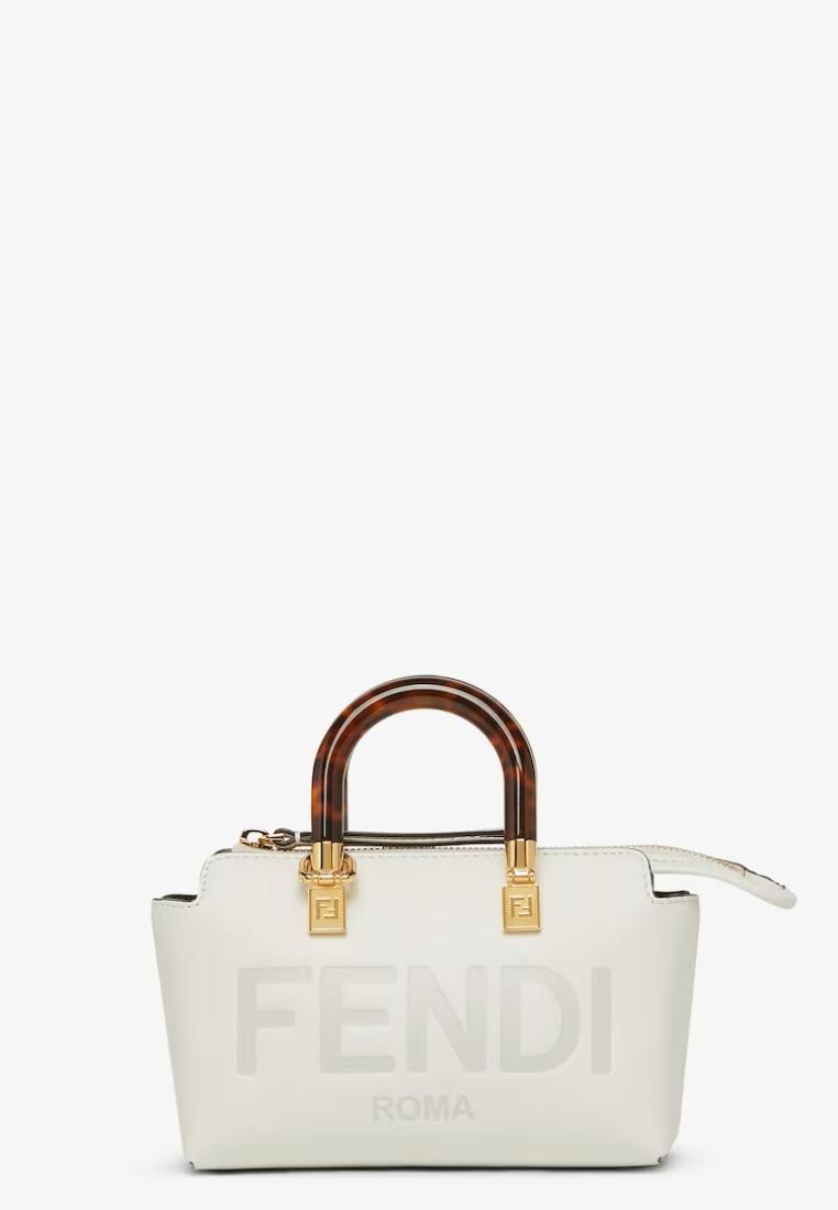 FENDI By The Way Mini Boston Bag White
