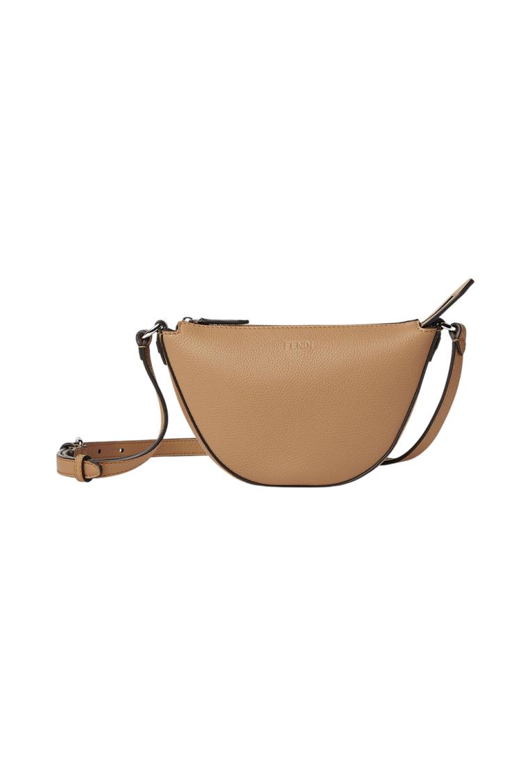 Fendi Melon Mini Leather Phone Pouch Beige