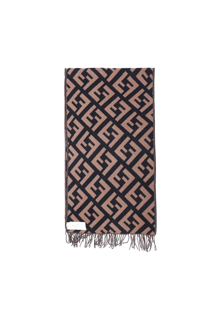 Fendi Ladies' Scarf Dark in Brown FXT260 A8RS