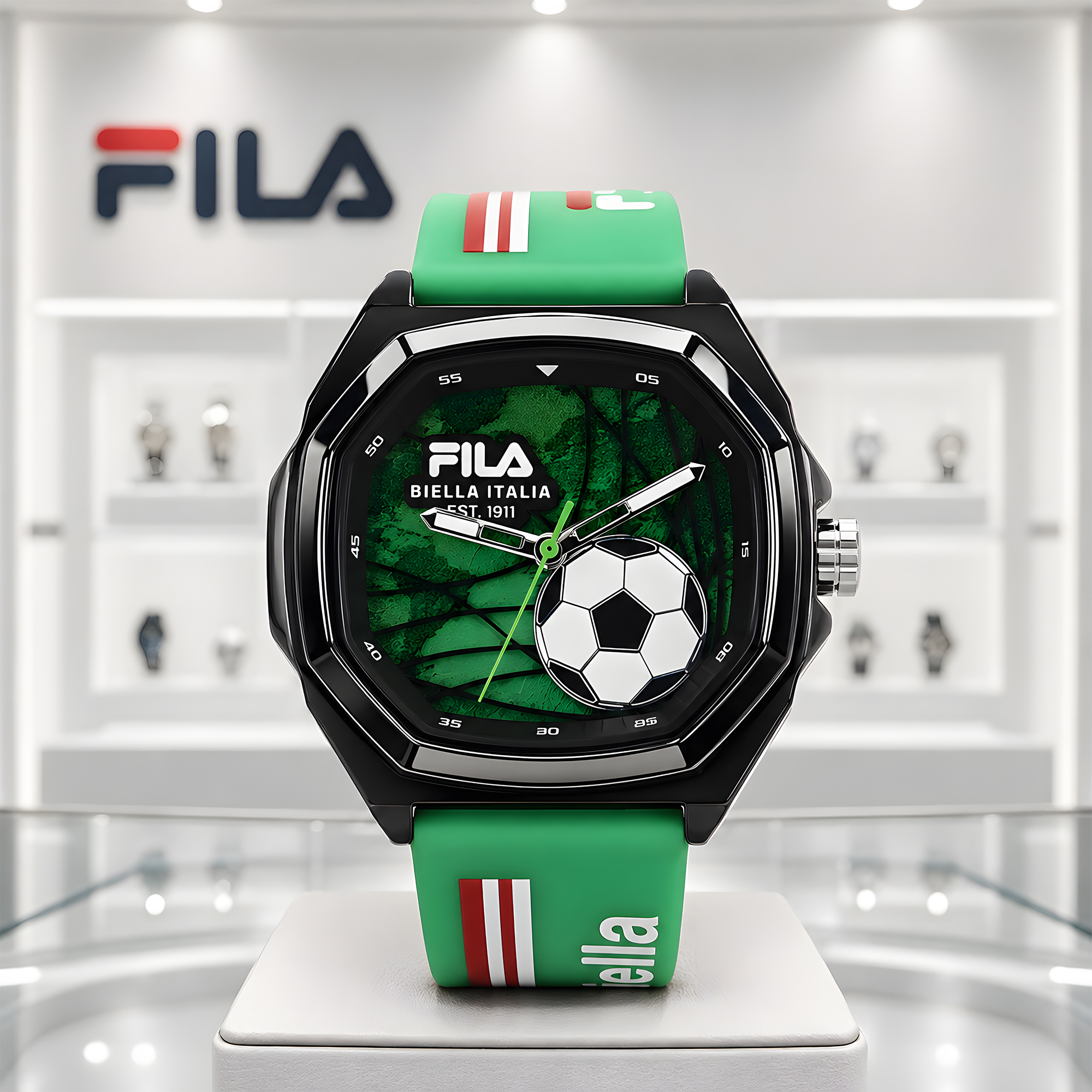 Fila Watches Fila - Jam Tangan Unisex Pria Wanita - Special Edition - Green Silicone Strap - FL38-68