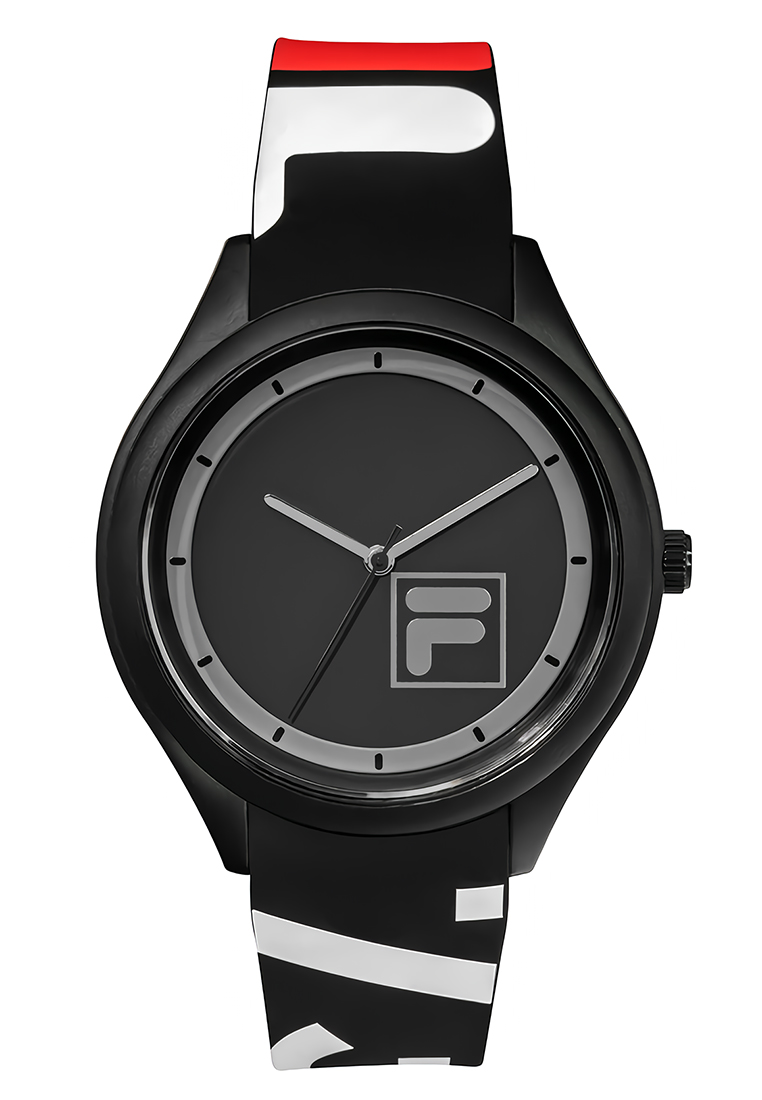 Fila Watches FILA Jam Tangan Analog Unisex - Black Silicon Strap - FL38321-102