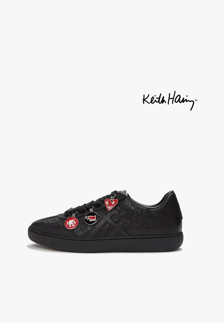 Fitflop DASH | KEITH HARING Mens Charm Trainers - Black