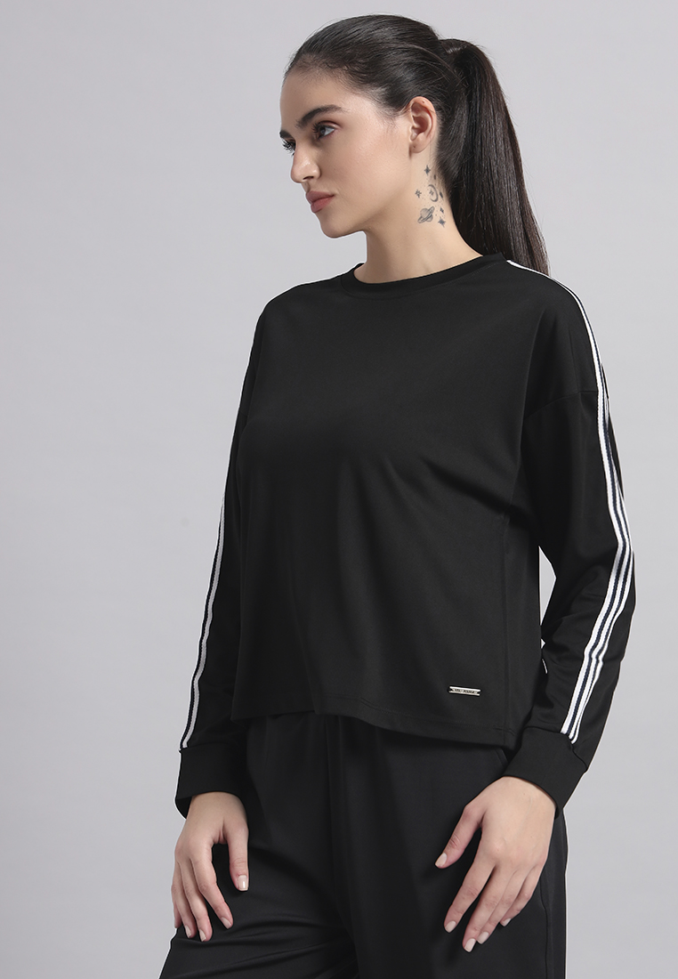 Fitleasure Atasan Wanita Desainer Longgar Hitam