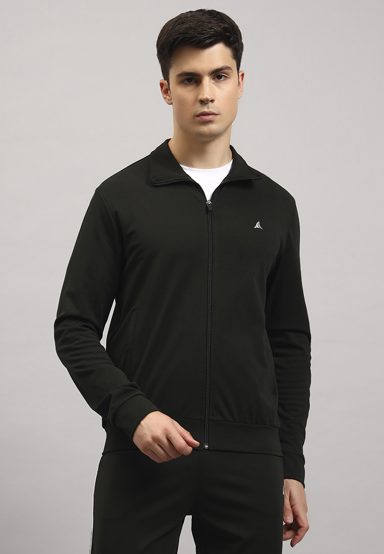 Fitleasure Jaket Track Latihan Hijau Pria