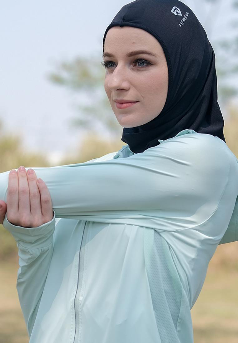 FITWEAR - Kerudung / Hijab / Jilbab Olahraga HAIZA - BLACK