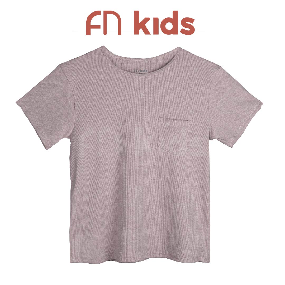 Flykids FN Kids Tshirt Kaos Anak Polos Santai Kaus Rumahan Anak Cvc Rib 1 PCS FNKA 3420