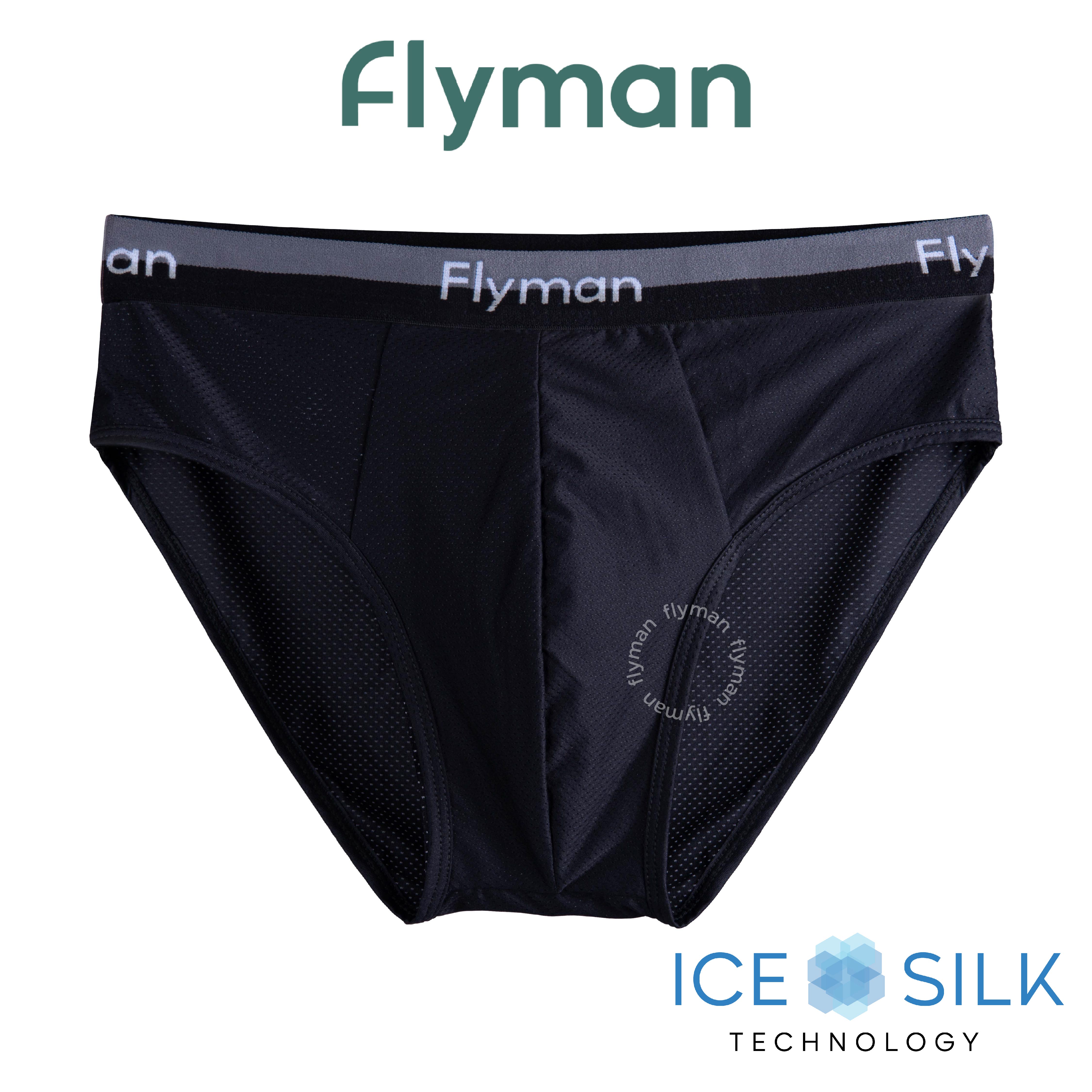 Flyman Ice Silk Briefs 1 pcs FM 3364 - Onyx