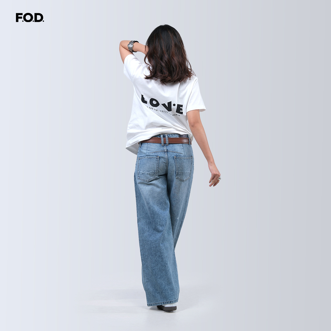 FOD Kaos Wanita Love Offwhite