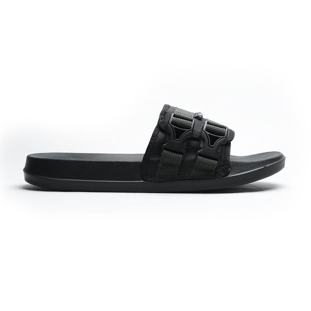 Foot Step Sandal Pria Slide Footstep Footwear Wolv Black Army