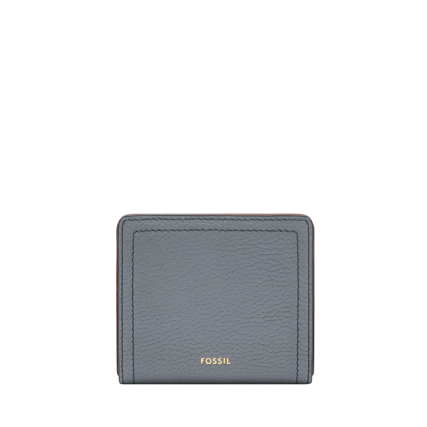 Fossil Logan RFID Small Bifold Nostalgia Blue Dompet Wanita SL7829-450