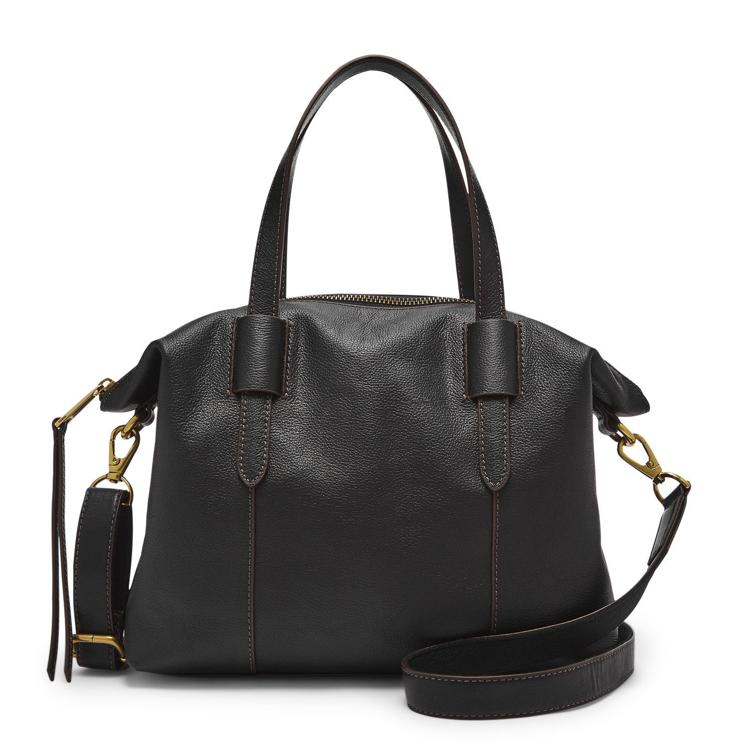 Fossil Skylar Leather Satchel Black Tas Wanita SHB2657-001