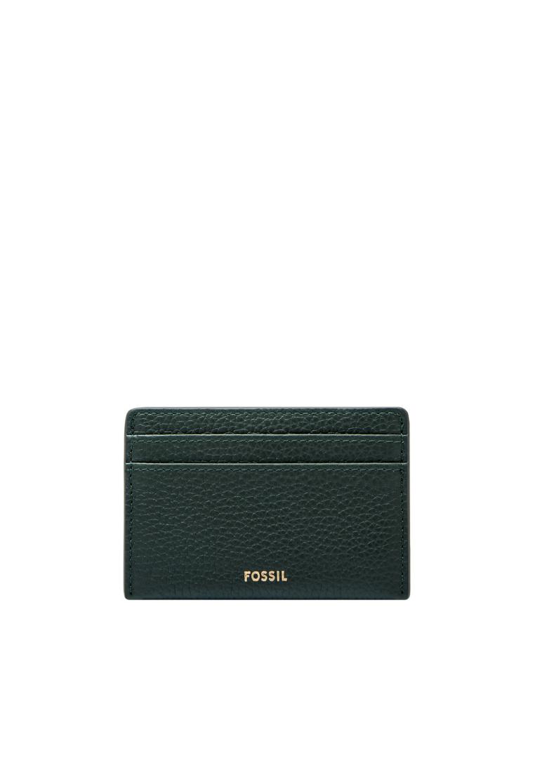 Fossil Logan RFID Card Case-Green Leather SL10114-307