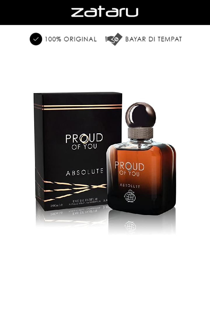 Fragrance World Proud Of You Absolute EDP Man - 100 ML (Parfum Pria)