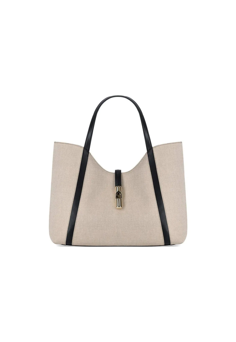 Furla Ladies' Handbag Light in Black Beige WB01729 BX3542
