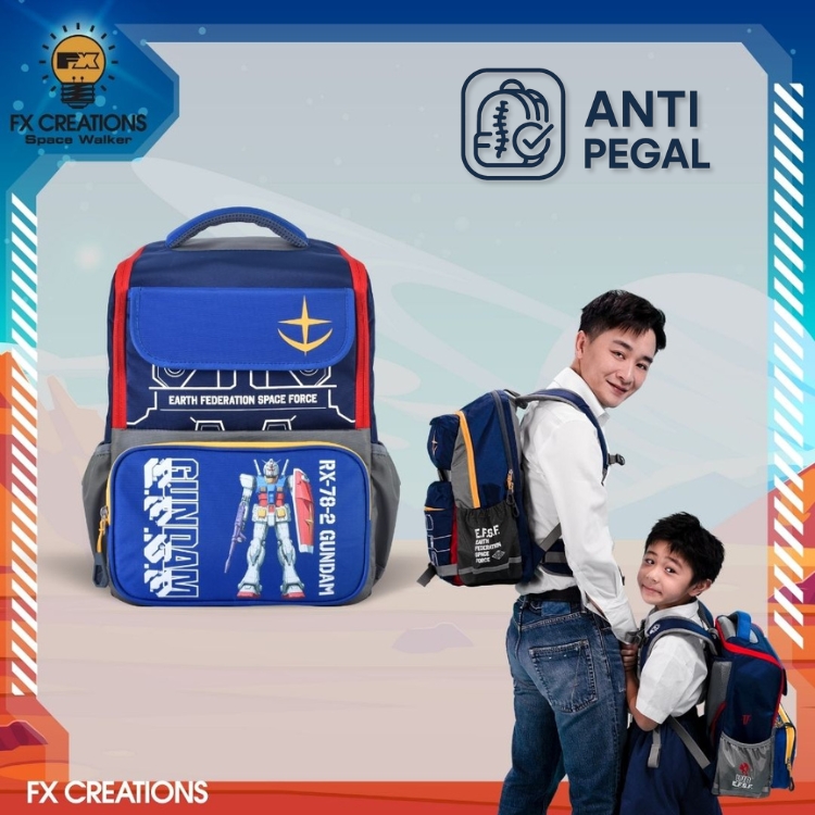 FX Creations Ransel Sekolah Anak Anti Pegal RX-78-2 GUNDAM School Backpack FX Creations SNA242015AGS