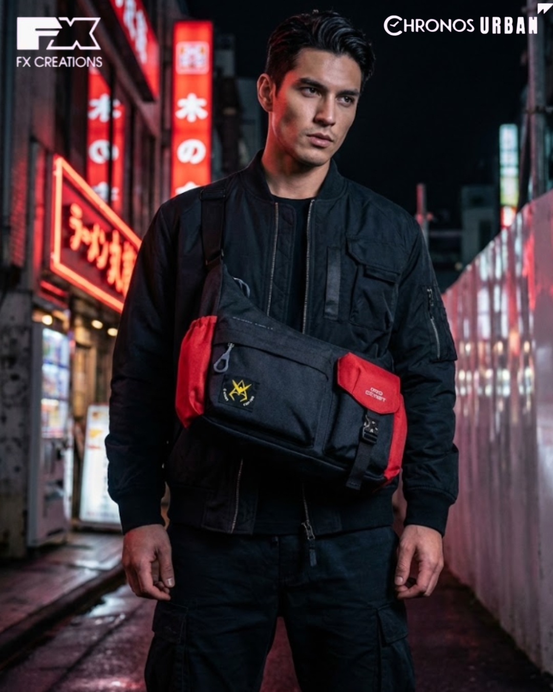 FX Creations GUNDAM MS-06S CHAR'S ZAKU II CROSSBODY BAG - GUF254024-89