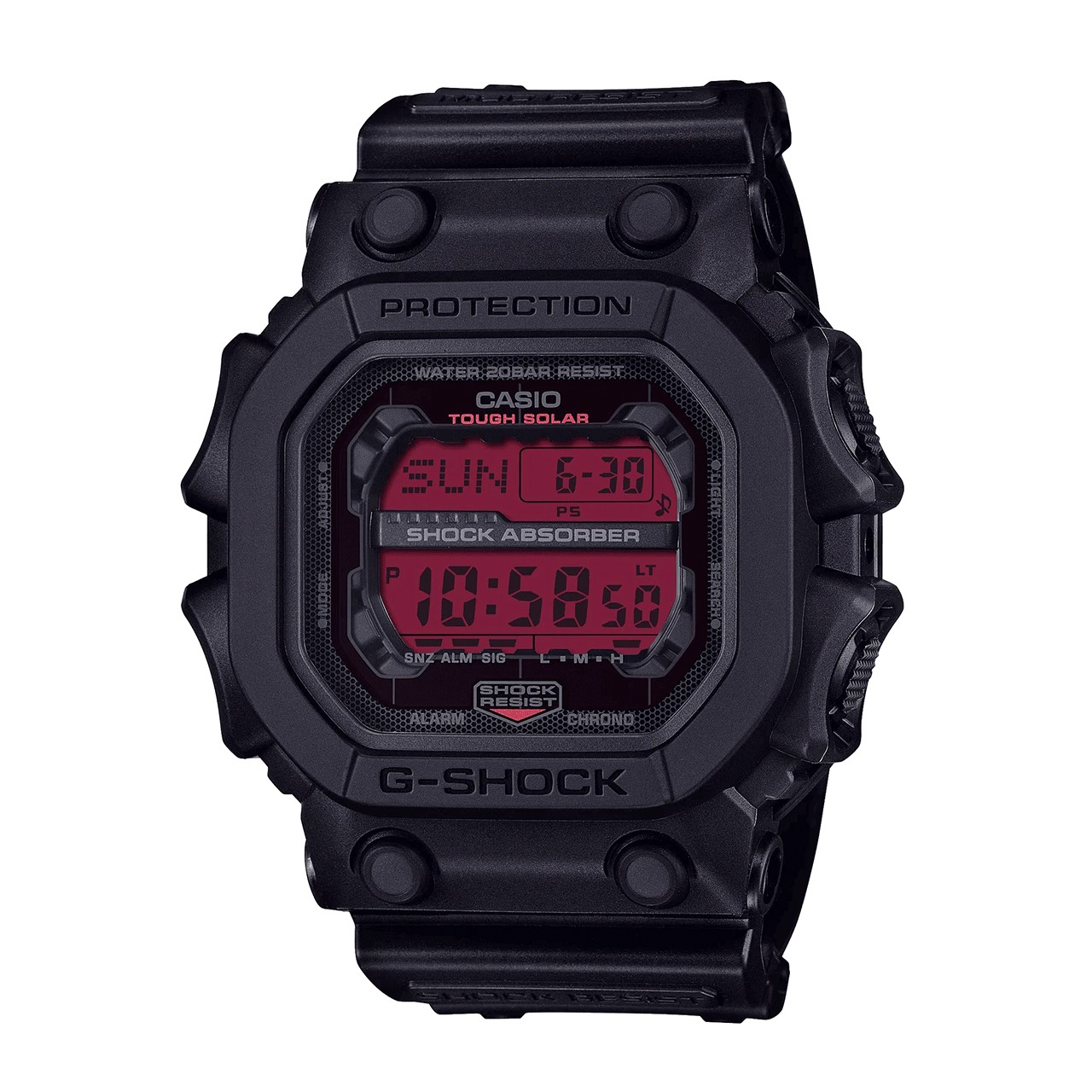 G-SHOCK Casio G-SHOCK Jam Tangan Pria - Black Light Red - Resin Strap - GX-56BBR-1DR