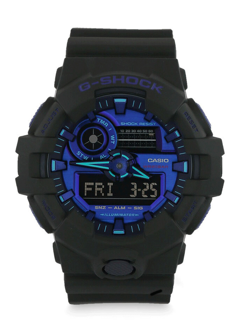 G-Shock Casio G-SHOCK Jam Tangan Pria - Black Purple - Resin - GA-700VB-1ADR