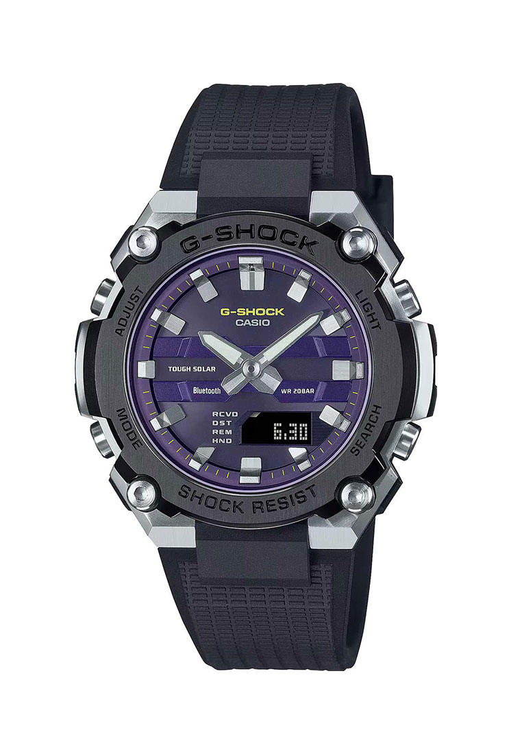 G-Shock Casio G-SHOCK Jam Tangan Pria - Black Silver Purple - Resin - GST-B600A-1A6DR