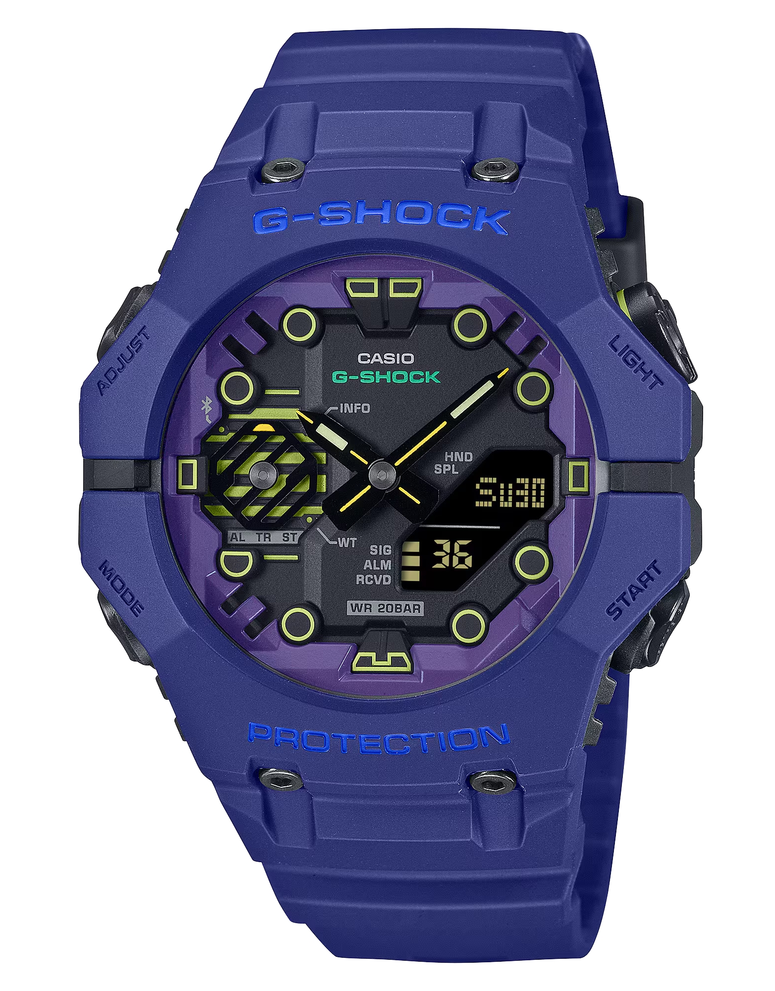 G-SHOCK Men GA-B001CBR-2A Dualtime Blue Resin