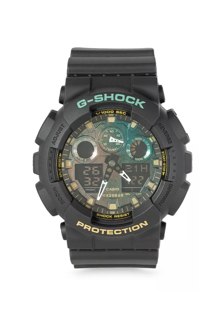 G-Shock Casio G-SHOCK Jam Tangan Pria - Black - Resin - GA-100RC-1ADR