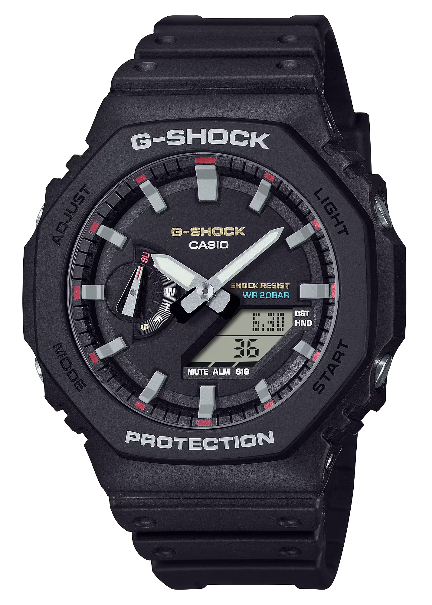 G-SHOCK Men GA-2100RL-1A Resin Black Analog Digital