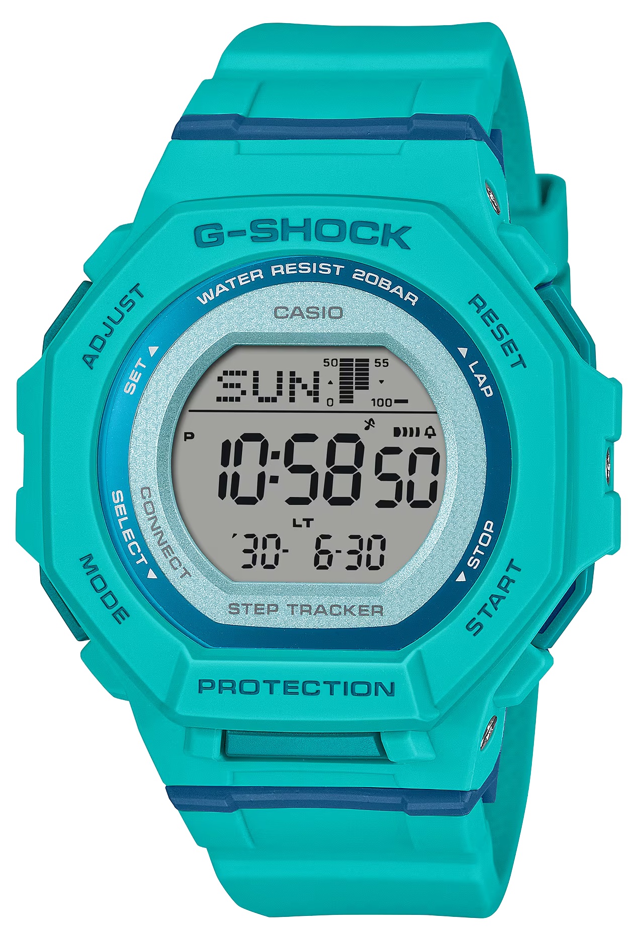 G-SHOCK Women GMD-B300SC-2 Digital Blue G-Squad