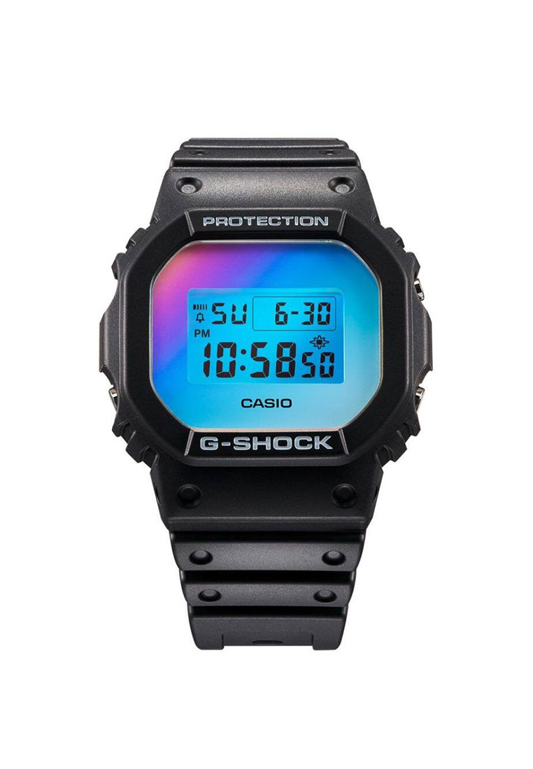 G-Shock Casio G-SHOCK Jam Tangan Pria - Black Iridescent Rainbow - Resin - DW-5600SR-1DR