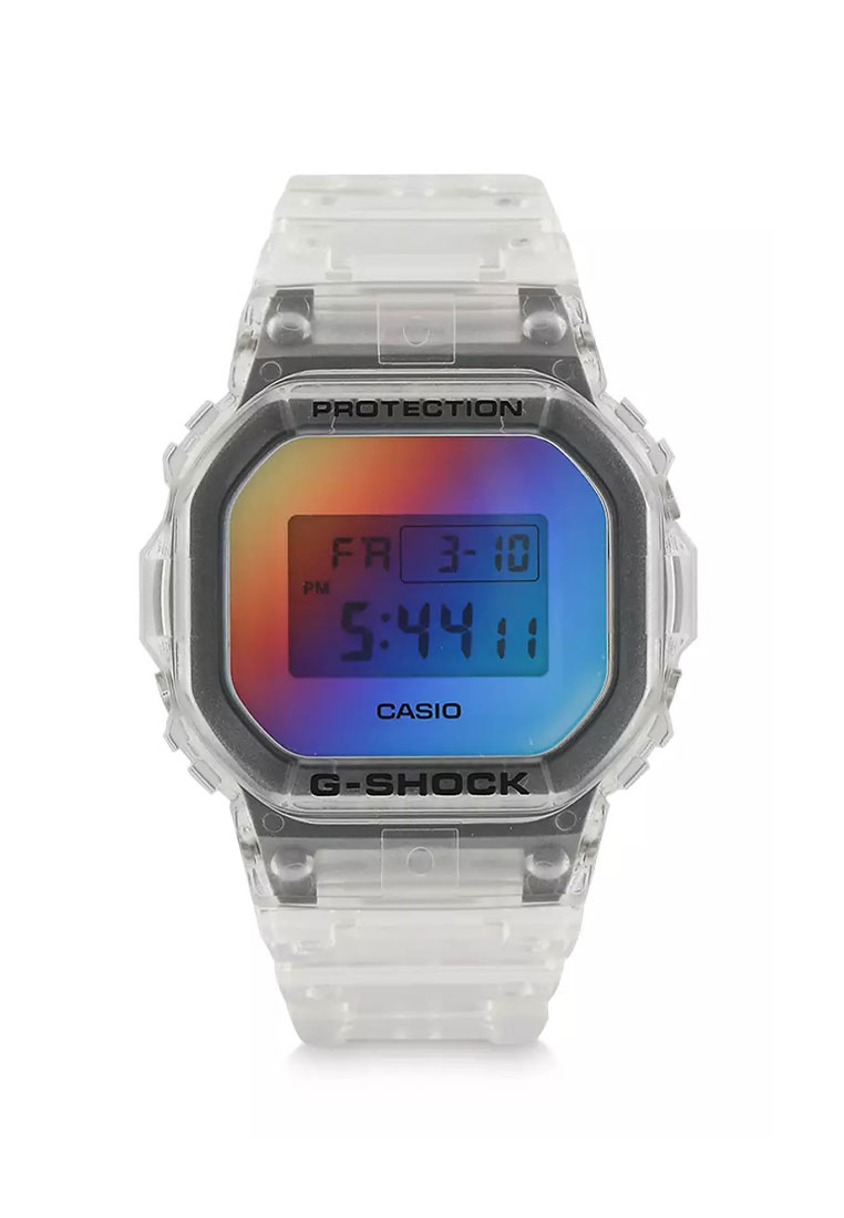 G-Shock Casio G-SHOCK Jam Tangan Pria - White Transparent Iridescent Rainbow - Resin - DW-5600SRS-7D