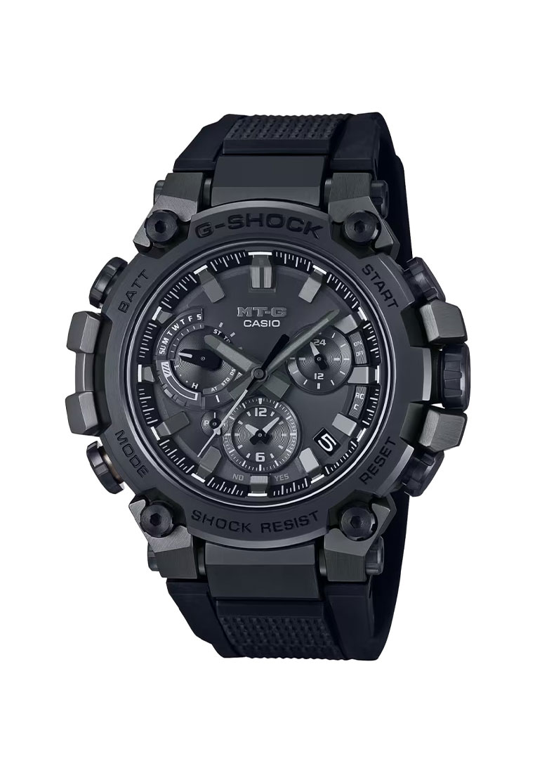 G-Shock Casio G-SHOCK Jam Tangan Pria - Black Purple - Stainless Steel - MTG-B3000B-1ADR