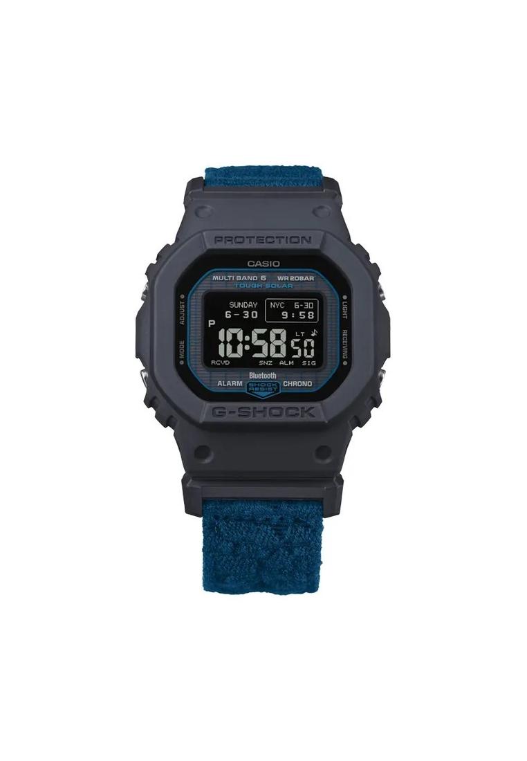G-Shock Jam Tangan Pria G-Shock GW-BX5600CBG-2JR Tough Solar Digital Dial Blue Fabric Band