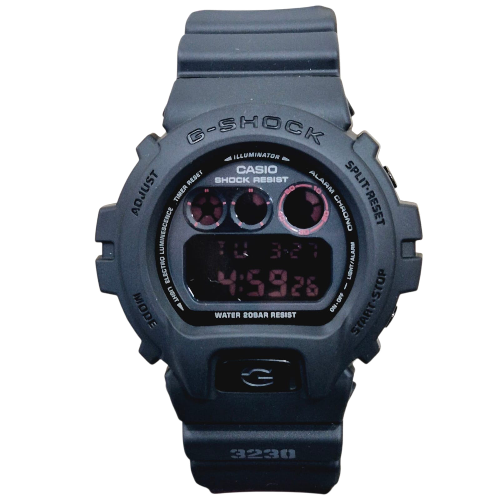 G-Shock Casio G-Shock DW-6900MS-1DR Karet Hitam Digital Cowok