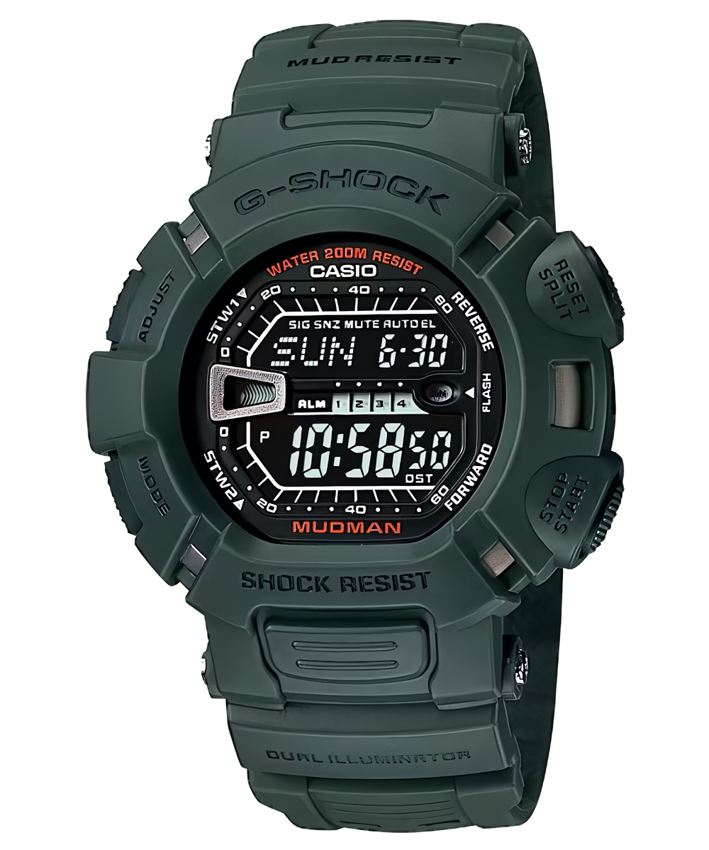 G-Shock Master Of G-Land Mudman - Jam Tangan Digital Pria - G-9000-3VDR