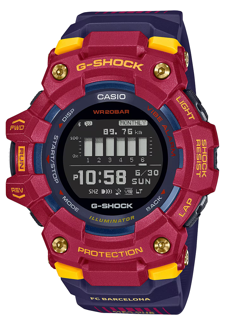 G-Shock Casio G-Shock Limited Barcelona - Jam Tangan Digital Pria - Resin Strap - GBD-100BAR-4DR