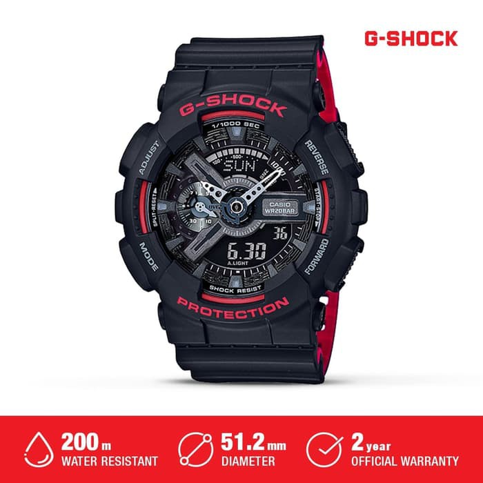 G-Shock Jam Tangan Pria GA-110HR-1ADR Casio G-shock Original Waterproof