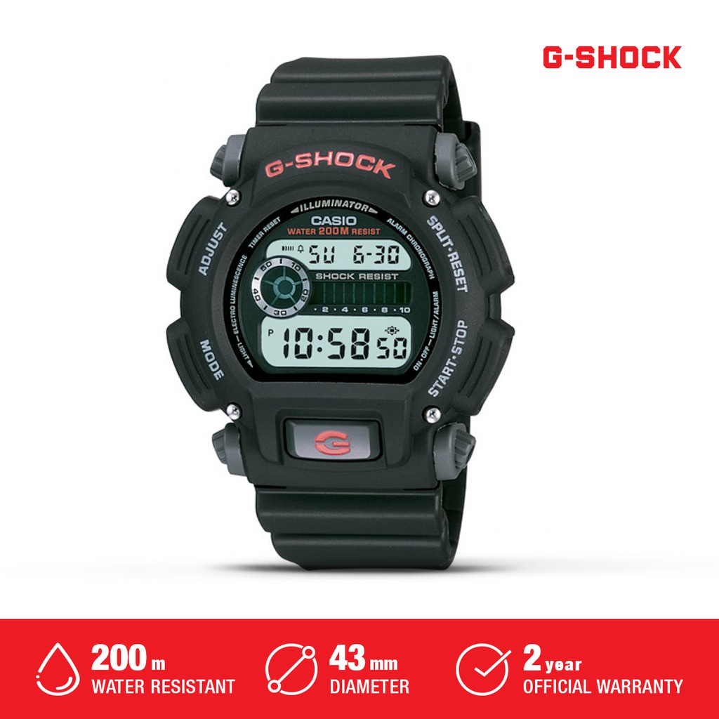 G-Shock Casio G-Shock Water Resistance Original Jam Tangan Pria DW-9052-1VDR