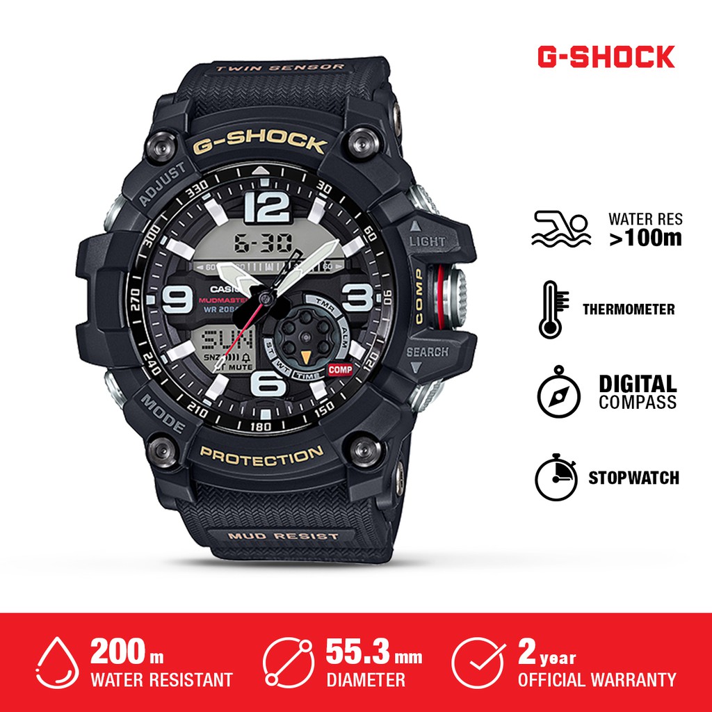 G-Shock Casio G-Shock Mudmaster Original Jam Tangan Pria GG-1000-1ADR Waterproof