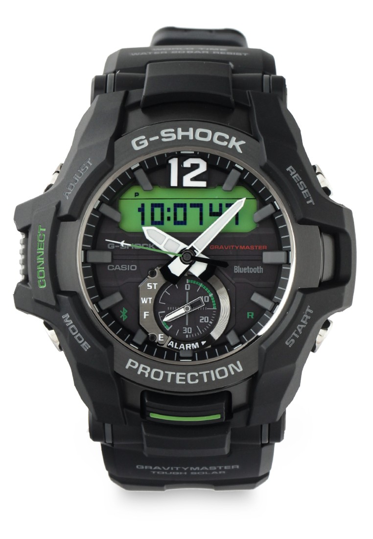 G-Shock Casio G-SHOCK Jam Tangan Pria - Black Green - Resin - GR-B100-1A3DR Gravity Master