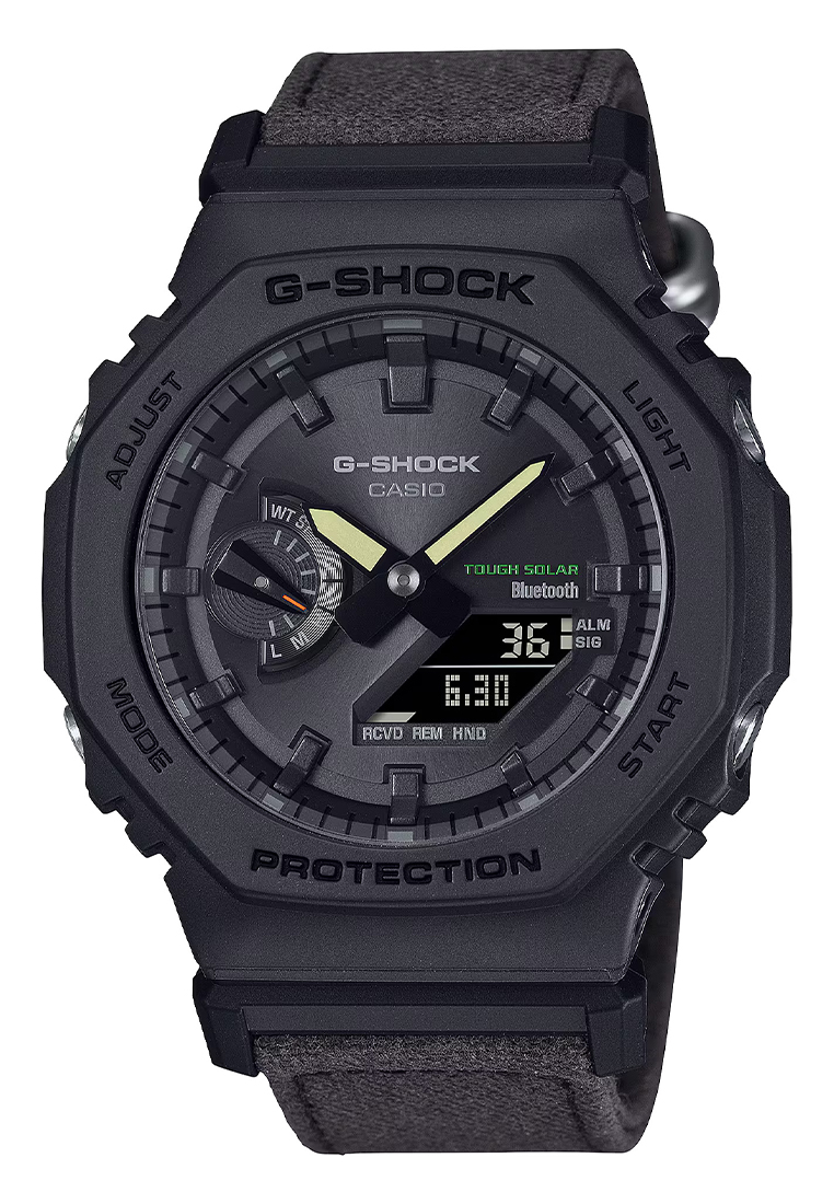 G-SHOCK Jam Tangan Analog Digital Pria Casio G-Shock Tough Solar GA-B2100CT-1A5 - Canvas Strap