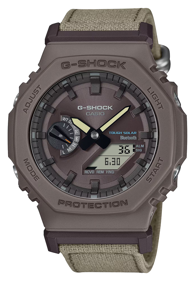G-SHOCK Jam Tangan Analog Digital Pria Casio G-Shock Tough Solar GA-B2100CT-5A - Canvas Strap