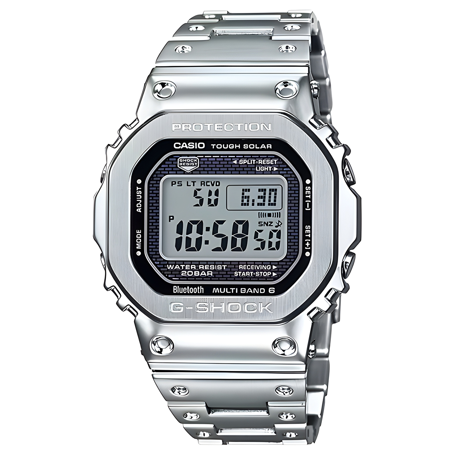 G-Shock Casio G-Shock GMW-B5000D-1D - Jam Tangan Digital Pria - All Stainless Steel - Black Nylon St