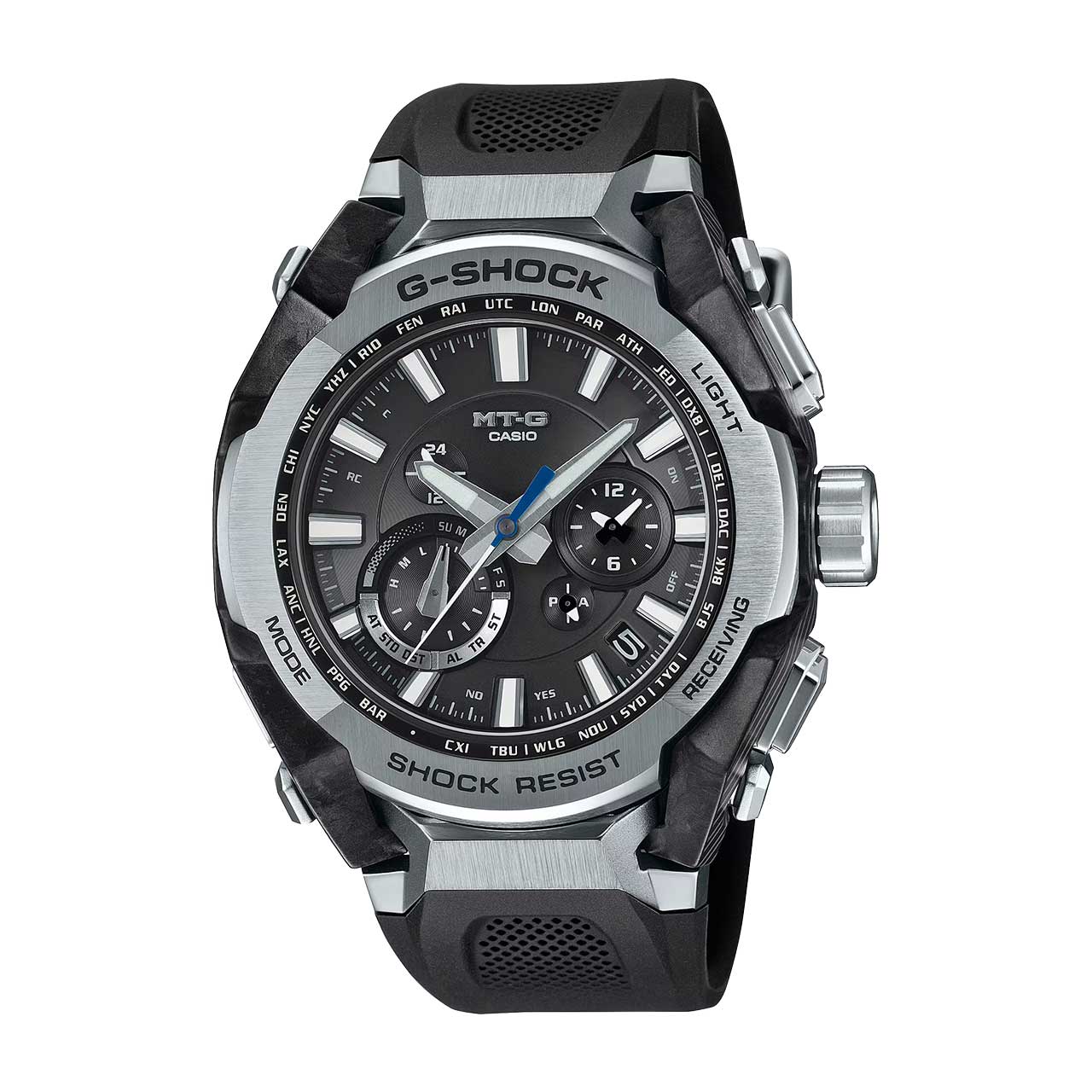 G-Shock Casio G-Shock Jam Tangan Pria - Black Silver - Resin - MTG-B4000-1ADR